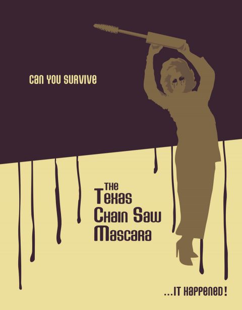 Can You Survive The Texas Chainsaw Mascara? Brent Pruitt, illustration, 2011