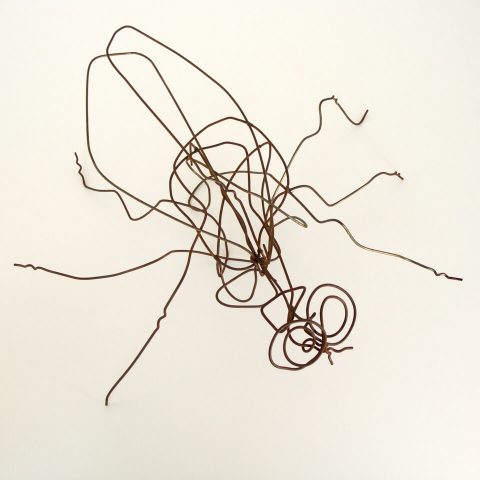 Fly, I. Brent Pruitt, wire sculpture, 14" x 5" x 14", 1998